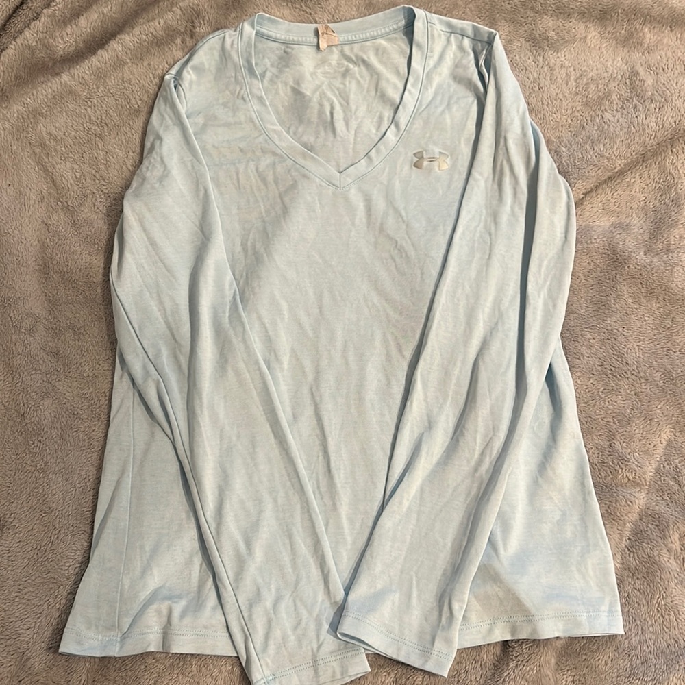Light blue under armor long sleeve